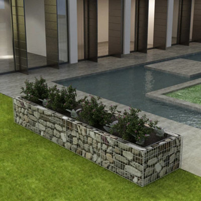 Berkfield Gabion Raised Bed Steel 360X90X50 Cm - image 1