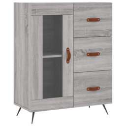 Berkfield Highboard Grey Sonoma 69.5X34X180 Cm Engineered Wood - thumbnail 7