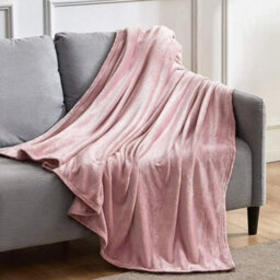 Homes & Linen Fleece Blanket Double Size Ultra Soft Throw Blanket Fuzzy Warm Cozy Plush Reversible Microfibre Flannel Blanket For Sofa Couch Bed - thumbnail 3