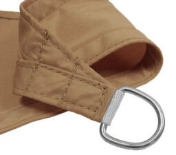 Kookaburra 5.4M Square Waterproof Mocha Garden Patio Sun Shade Sail Canopy 98% Uv Block With Free Rope - thumbnail 3