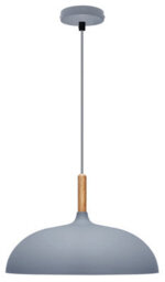 Long Life Lamps Company Modern Retro Ceiling Pendant Light Grey Metal Dome Lamp Shade M0133 - thumbnail 3