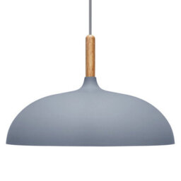 Long Life Lamps Company Modern Retro Ceiling Pendant Light Grey Metal Dome Lamp Shade M0133 - thumbnail 4