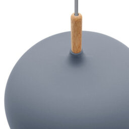 Long Life Lamps Company Modern Retro Ceiling Pendant Light Grey Metal Dome Lamp Shade M0133 - thumbnail 5