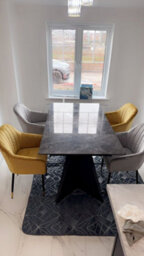 Stratus Interiors Chicago Extendable Ceramic Top Dining Table - Cream, Modern Extendable Design, 160-200 Cm - thumbnail 7