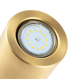 Happy Homewares Small And Contemporary Brushed Gold Led Table/floor Lamp Uplighter - thumbnail 5