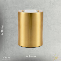 Happy Homewares Small And Contemporary Brushed Gold Led Table/floor Lamp Uplighter - thumbnail 7