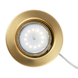 Happy Homewares Small And Contemporary Brushed Gold Led Table/floor Lamp Uplighter - thumbnail 3