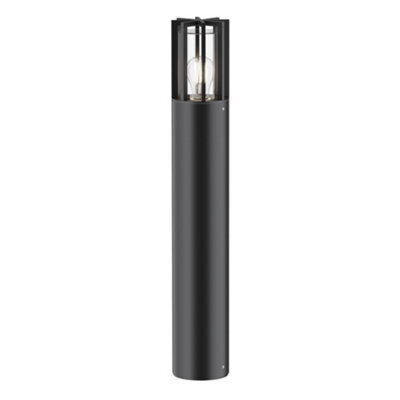 Luminosa Lighting Luminosa Barrel Outdoor Bollard Graphite Ip54 1Xe27 - image 1