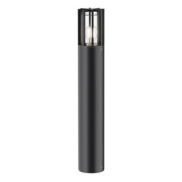 Luminosa Lighting Luminosa Barrel Outdoor Bollard Graphite Ip54 1Xe27
