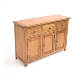 Cabinet Bits Trivento Light Wood 3 Drawer 3 Door Sideboard Brass Knob - thumbnail 3