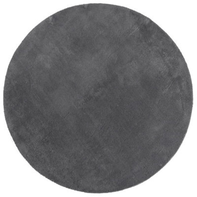 Berkfield Modern Rug Huarte Short Pile Soft And Washable Anthracite Size  120 Cm