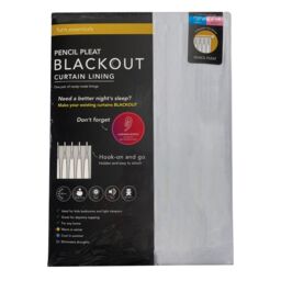 Furn. Blackout Pencil Pleat Curtain Lining Pair, (L) 163Cm X (W) 170Cm - thumbnail 8