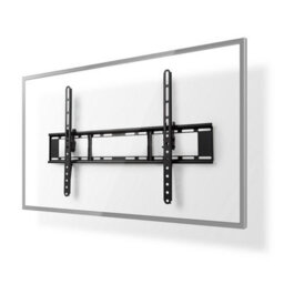"Nedis Tiltable Tv Lcd Screen Wall Mount Bracket 37 - 70"" Inch Up To 35Kg, Tiltable: 20 Degrees, Ultra Slim Low Profile - Black" - thumbnail 1