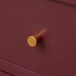 Melody Maison Wine Red Scalloped Storage Sideboard With One Drawer And Shelving - Staunton Wine Red Range - thumbnail 7