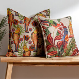 Wylder Akamba Cockatiels Floral Cushion Cover - thumbnail 6