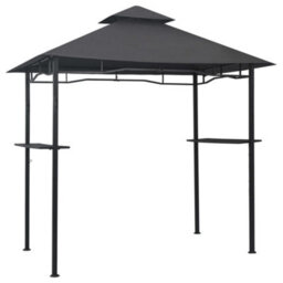 Walplus Bbq Gazebo 240X150X255 Cm Anthracite Steel - thumbnail 2