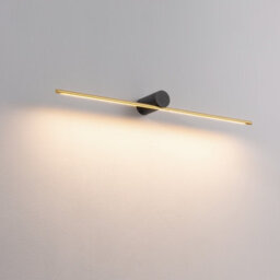 Ultra Beam Lighting Ultrabeam Picture Wall Light Fitting Black And Gold Finish 11 Watt Warm White Led 800mm Wide