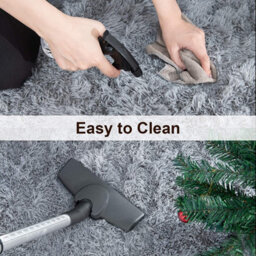 Ameha Rugs Living Room Large 160X230 Cm- Grey Area Rugs For Bedroom Non Slip- Modern Fluffy Shaggy Thick Pile Non Shedding Carpet - thumbnail 9
