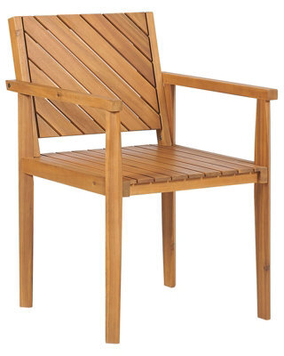 Beliani Garden Chair Baratti Acacia Wood Brown - image 1