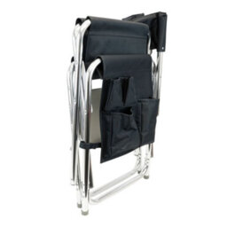 Leisurewize Outdoor Camping Picnic Travel Sports Directors Chair With Side Table - Charcoal - thumbnail 2