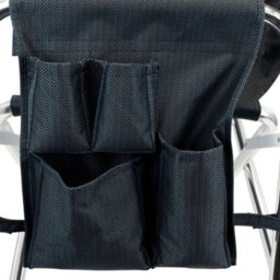 Leisurewize Outdoor Camping Picnic Travel Sports Directors Chair With Side Table - Charcoal - thumbnail 3