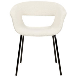Beliani Set Of 2 Dining Chairs Elma Boucle Off-White - thumbnail 6