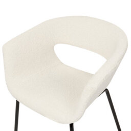 Beliani Set Of 2 Dining Chairs Elma Boucle Off-White - thumbnail 8