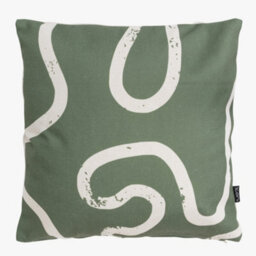 Icon Indoor And Outdoor Abstract Squiggle Print Kyoto Fabric Waterproof Filled Cushion - thumbnail 2