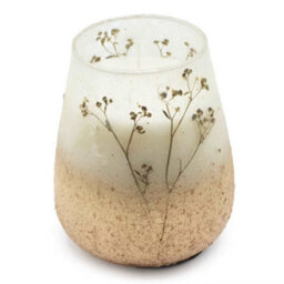 Serenityy Aw Dropship Uk Medium Glass Jar Candle Wildlight Woods - 45Hr Burn, Frosted Glass, Dried Wildflowers. - thumbnail 7
