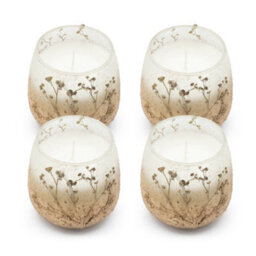 Serenityy Aw Dropship Uk Medium Glass Jar Candle Wildlight Woods - 45Hr Burn, Frosted Glass, Dried Wildflowers. - thumbnail 4