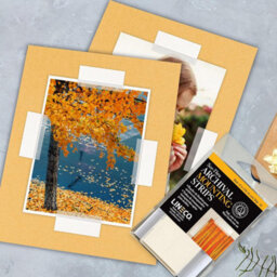 "Lineco Archival Artwork Mounting Strips Clear 3.17 Cm X 10.16 Cm (1.25"" X 4"") Pack Of 12" - thumbnail 4