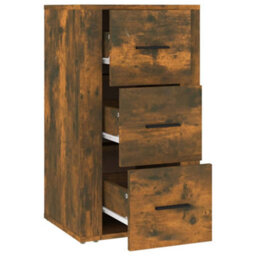 Berkfield Durable Sideboard Smoked Oak 40X33X70 Cm Engineered Wood - thumbnail 4
