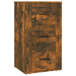 Berkfield Durable Sideboard Smoked Oak 40X33X70 Cm Engineered Wood - thumbnail 1