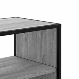 Berkfield Tv Cabinet Grey Sonoma 80X31X39.5 Cm Engineered Wood And Metal - thumbnail 7
