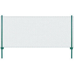 Vidaxl Wire Mesh Fence With Posts Steel 25X0.75 M Green - thumbnail 1