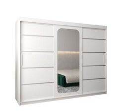 Arte Modern White Uppsala V2 Sliding Door Wardrobe 250Cm - Mirrored Storage For Bright Interiors - thumbnail 2