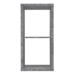 Wyld Haus Shanghai Concrete Grey 2X1 Storage Unit 2 Shelves - thumbnail 3