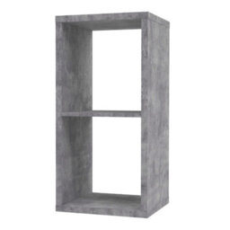 Wyld Haus Shanghai Concrete Grey 2X1 Storage Unit 2 Shelves - thumbnail 4