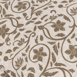 Paoletti Seventy Three Linen Filigree Printed Ruffle Feather Filled Cushion - thumbnail 5