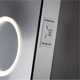 Clifton Bathroom Wall Mirror - Rectangular 800 X 600 mm - Led Light (3 Tone) - Anti Fog Demister - Magnifying Mirror - thumbnail 5