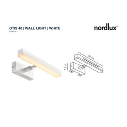 Nordlux Otis Aluminium Wall Light 2-Level Dimming White,mains Led - thumbnail 8