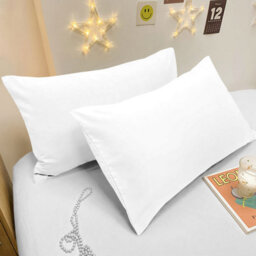 Bedlooms Dyed Pillowcase Pair- Soft Plain Pillow Covers White Envelop Closure - Easy Care Bed Pillowcases 50X75 Cm - thumbnail 8