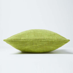 Homescapes Nirvana Cotton Green Cushion Cover, 60 X 60 Cm - thumbnail 2