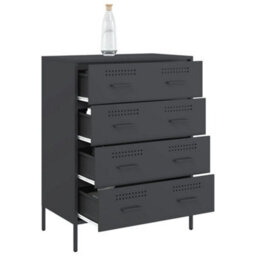 Vidaxl Sideboard Anthracite 68X39X89 Cm Steel - thumbnail 5