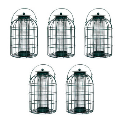 Samuel Alexander Pack Of 5 Wild Bird Hanging Nut Feeder With Squirrel Guard - image 1