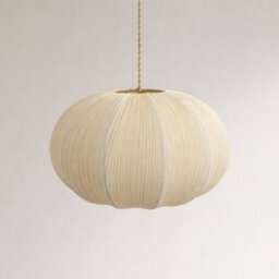 CGC Interiors Cgc Palmira Large Oval Stretch Ruffled Silk Fabric Lampshade - thumbnail 2