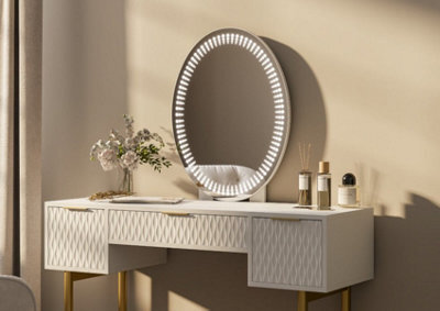 slim fit dress slacks JBM Dollhouse Dressing Table Vanity White and Gold 1:12 Scale Miniatur –  Miniatures.com