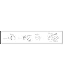 22-25mm  Finesse Ball End Metal Curtain Pole Set - Gun Metal Grey - thumbnail 2