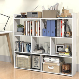 8 Cube Wooden Bookcase Shelving Display Storage Wood Shelf Living Room Unit