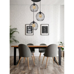 Luminosa Lighting Luminosa Mercure Cluster Pendant Ceiling Light Black 40Cm - thumbnail 3